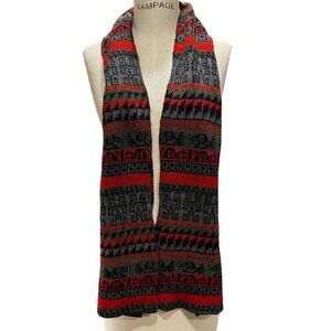 Vintage ESTIRPE INCA Baby Alpaca Scarf – Peru – Andean Geometric Knit